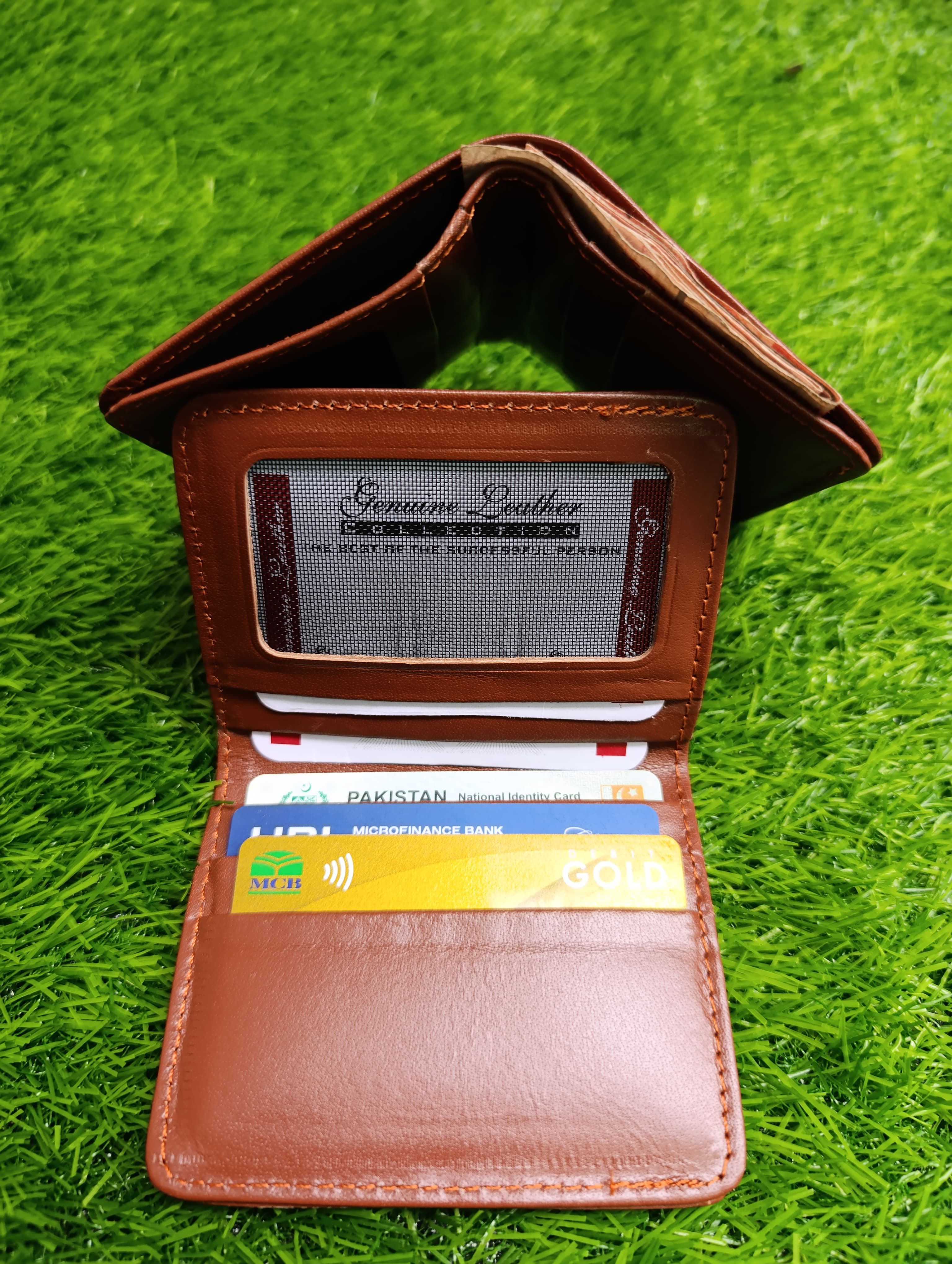 Pocket Ease: smart card holder  100% Genuine Leather