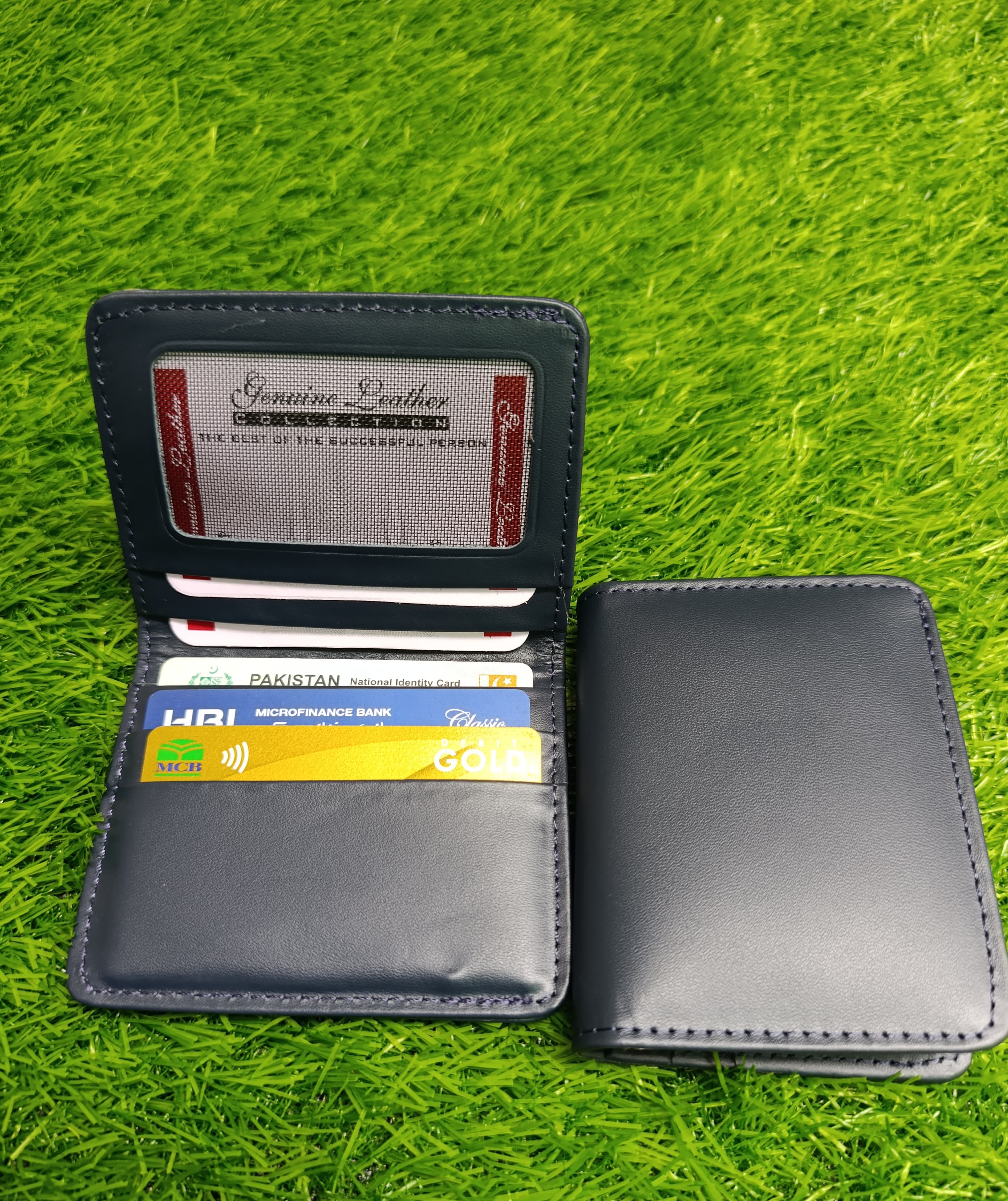 Pocket Ease: smart card holder  100% Genuine Leather