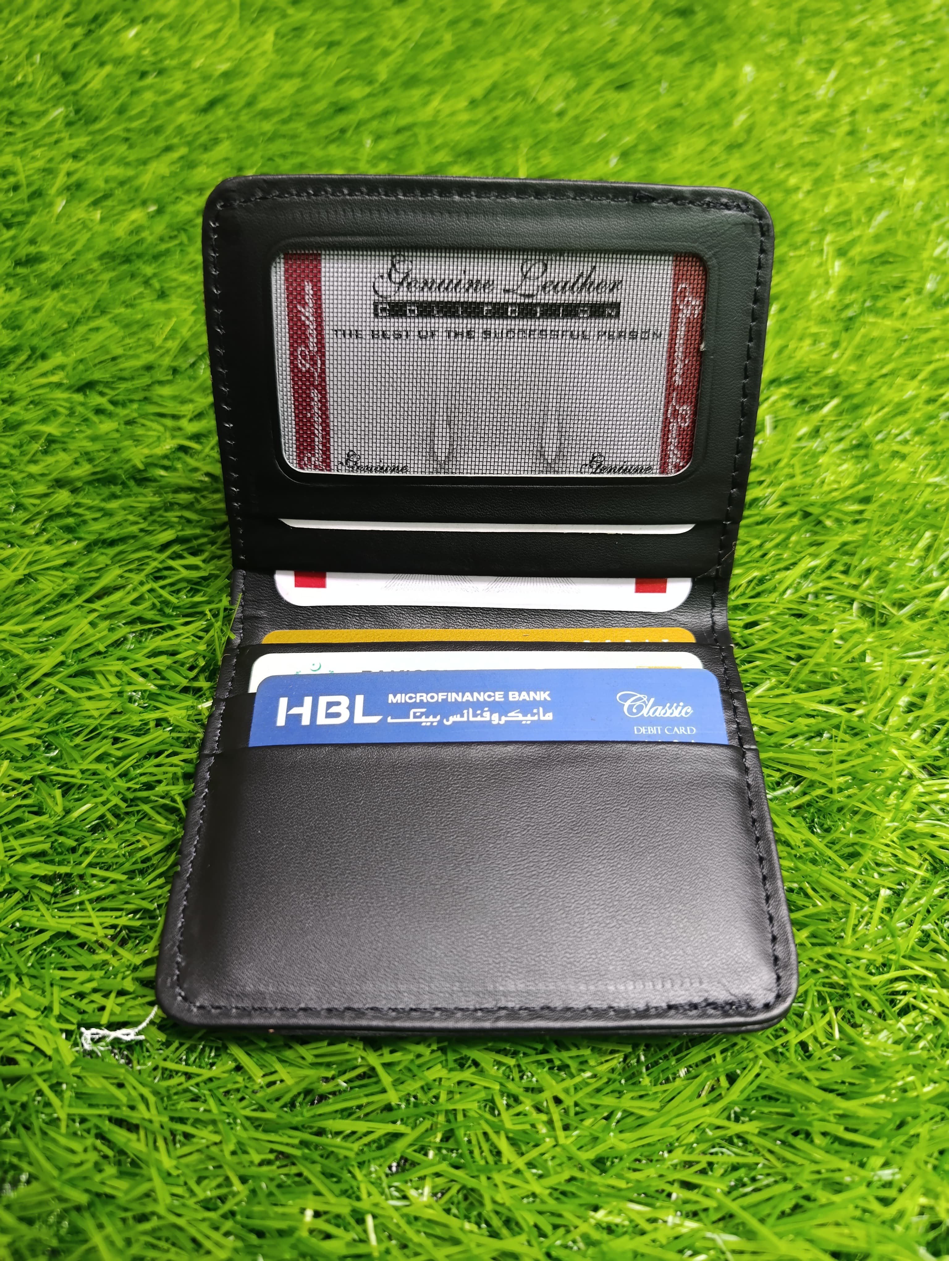 Pocket Ease: smart card holder  100% Genuine Leather